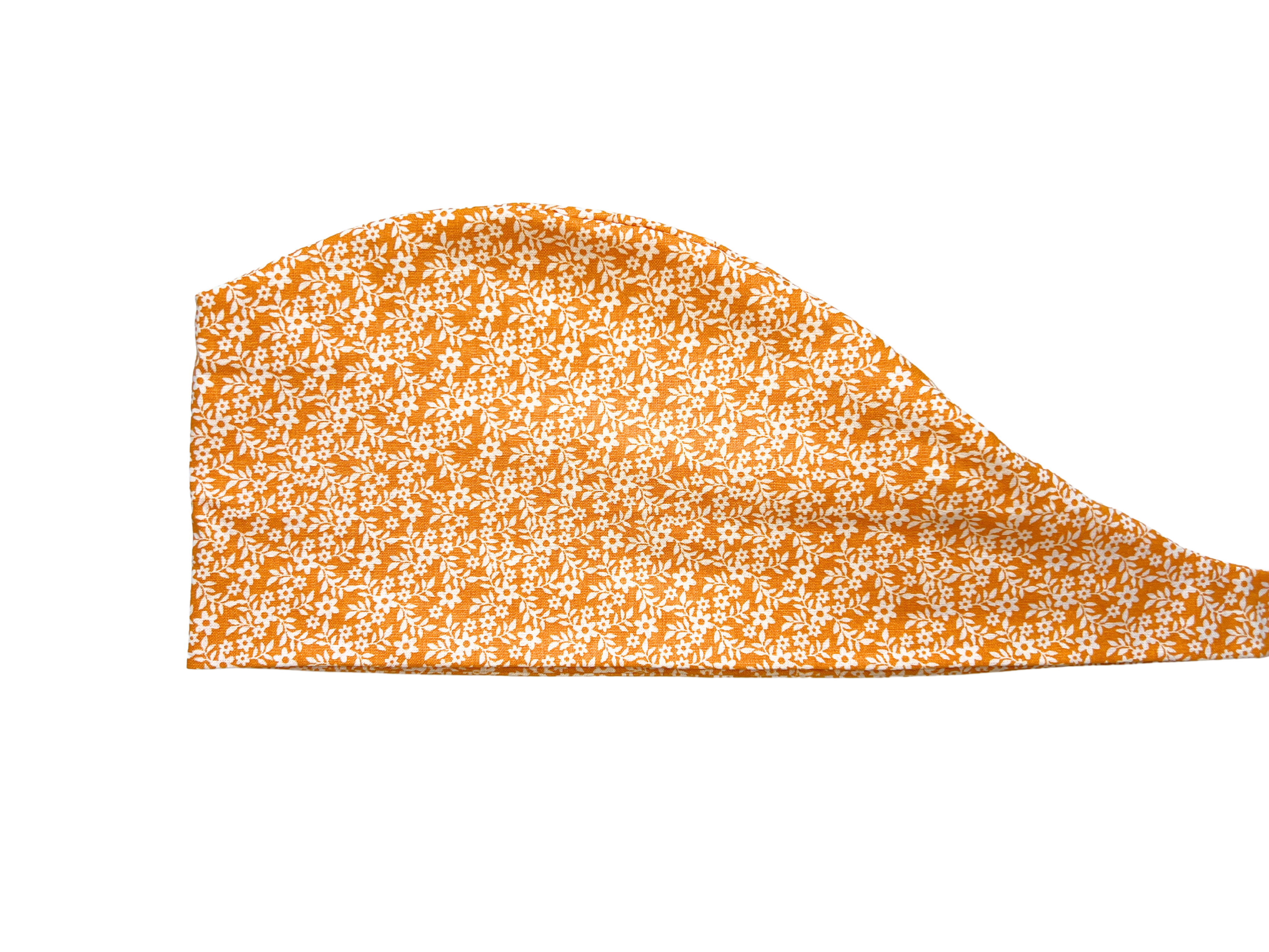 Orange Flowers Women's Scrub Cap