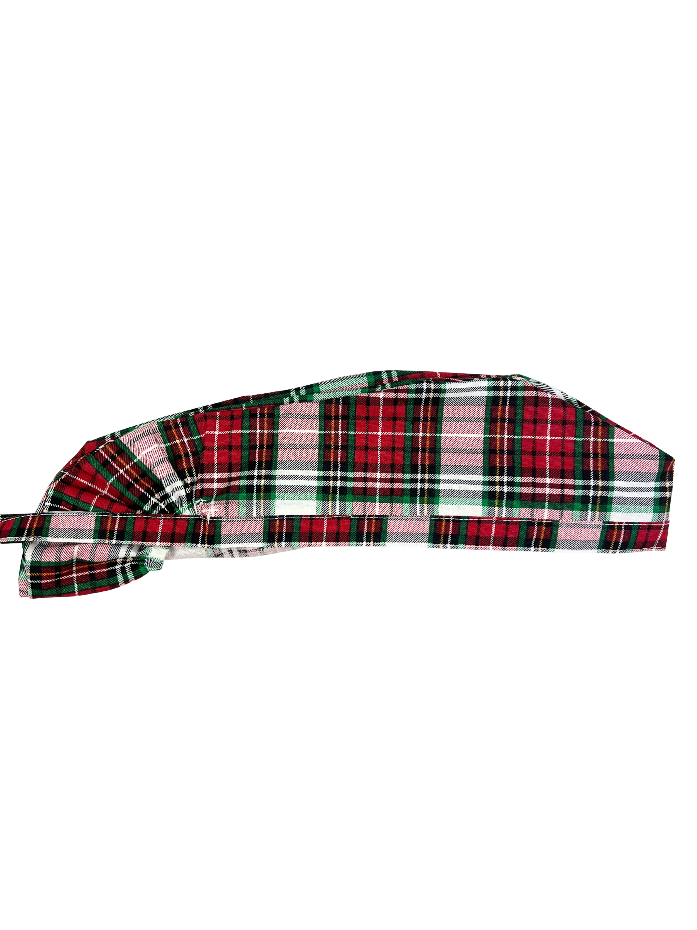 Christmas Plaid Women's Long Hair Scrub Cap