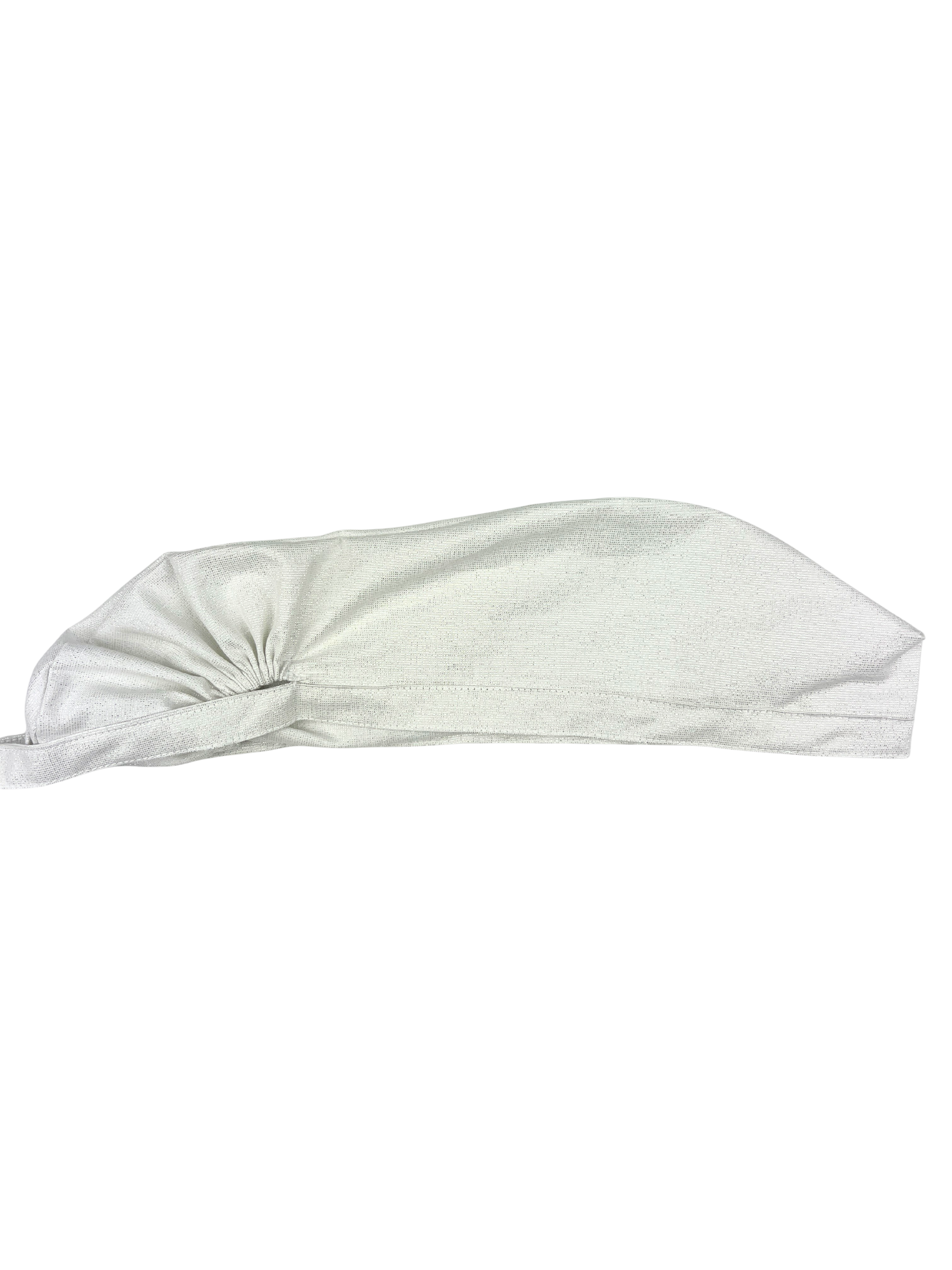 White Shimmer Women's Long Hair Scrub Cap