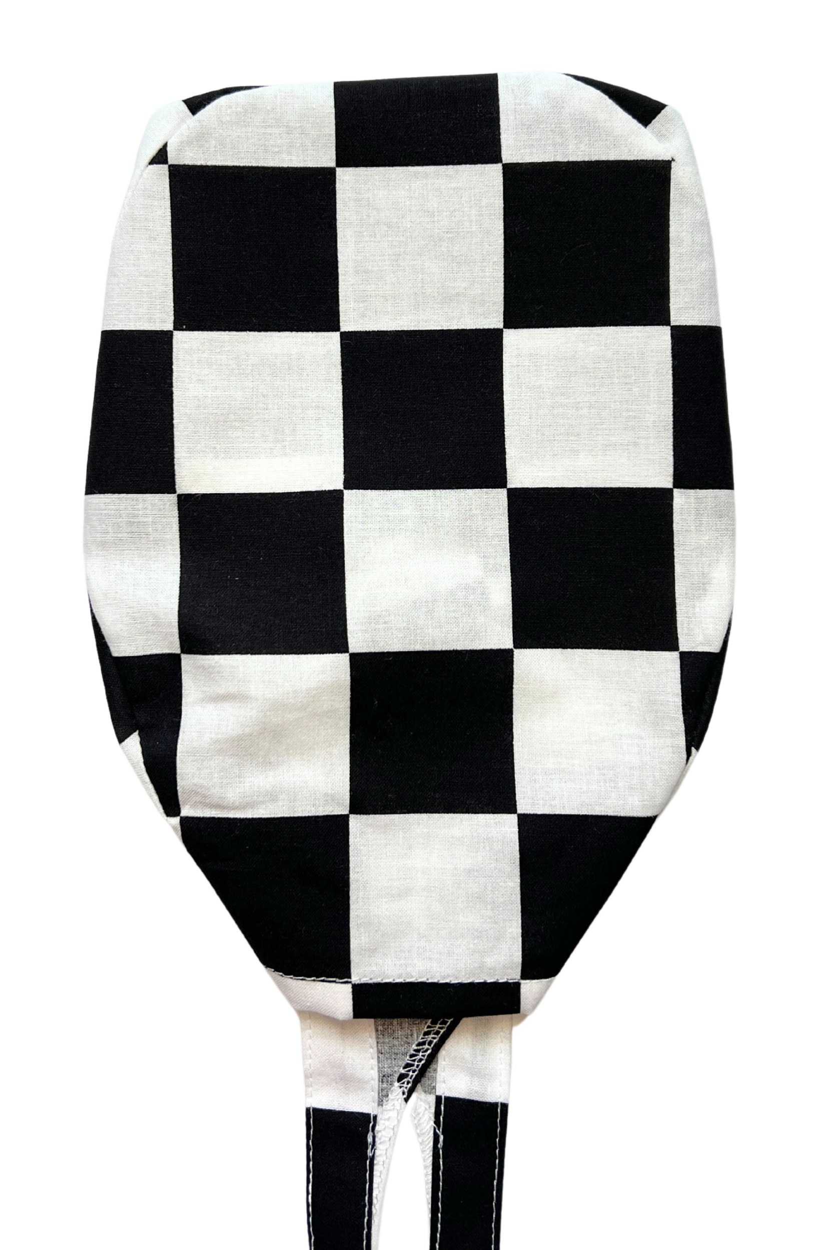 Checkered Men's Scrub Cap